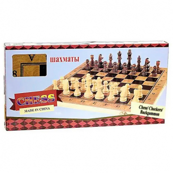 Купить Игра настольная 3 в 1 (шашки, шахматы, нарды) №3830 оптом